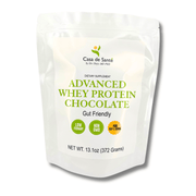casa de sante Elemental Whey WPI Protein Powder + Digestive Enzymes (Chocolate) | Low FODMAP & GLP-1 Gut-Gentle Muscle Support Digestive Support Supplements Lavender