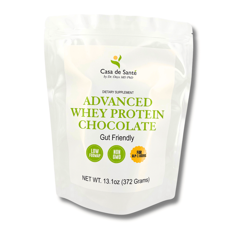 casa de sante Elemental Whey WPI Protein Powder + Digestive Enzymes (Chocolate) | Low FODMAP & GLP-1 Gut-Gentle Muscle Support Digestive Support Supplements Lavender