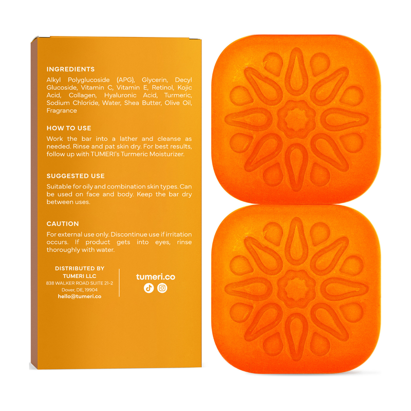 TUMERI Turmeric Kojic Acid Soap - Face and Body Health & Beauty Goldenrod