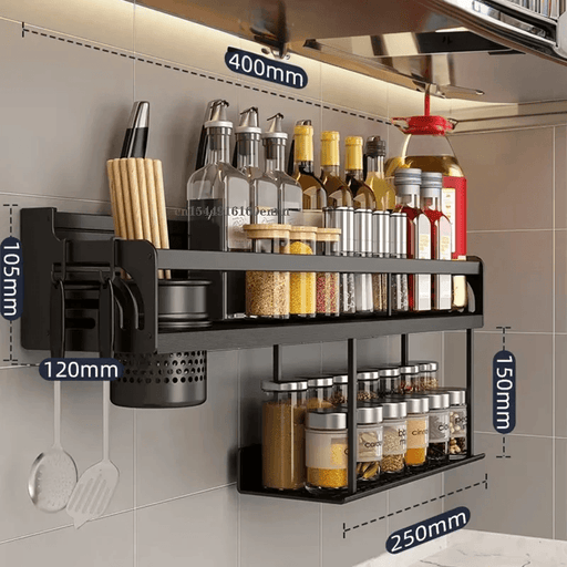 SmartPursue™ Wall-Mounted Kitchen Spice Rack Organizer spice organizer Rosy Brown 30cm,40cm B,50cm B,40cm A,50cm A
