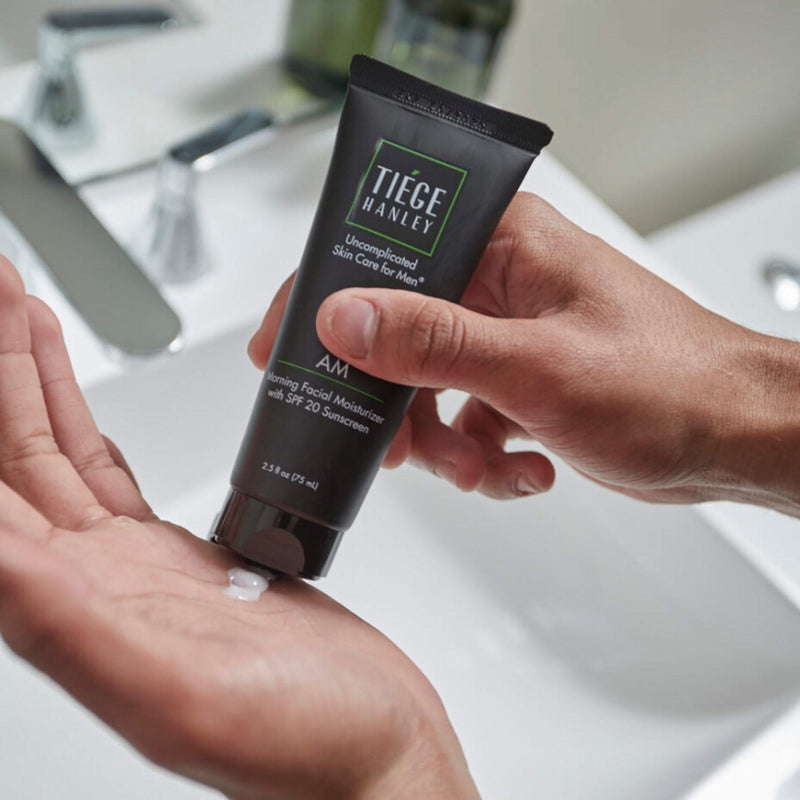 Tiege Hanley Morning Moisturizer with SPF for Men Addon - Builder Light Gray 90 Day Supply (2.5 fl oz)