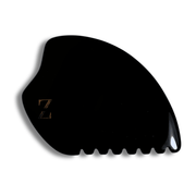 ZAQ Skin & Body Bian Stone Gua Sha with Teeth Black
