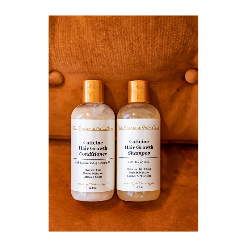 Ms. Emma's Hair Care 12 oz CAFFEINE HAIR GROWTH CONDITIONER Saddle Brown