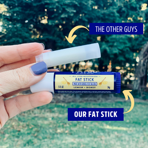 FATCO Skincare Products Fat Stick, Lemon + Honey, 0.5 Oz Gray