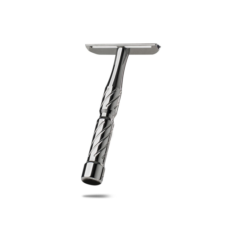 Blackland Razors Vector Titanium Razor Light Slate Gray Polished / Safety Bar