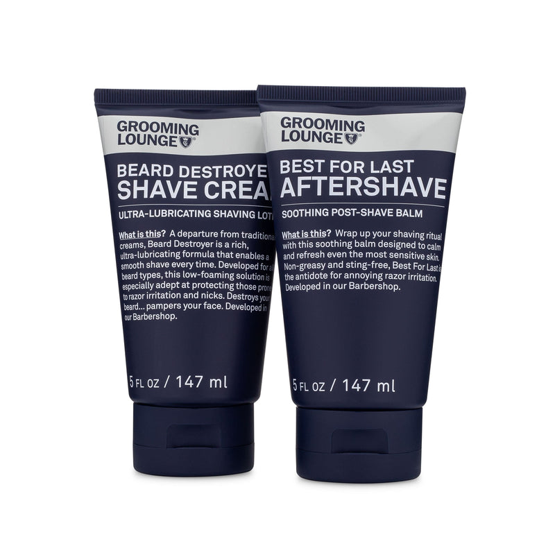 Grooming Lounge Grooming Lounge It Takes Two To Make A Shave Go Right Set (Save $8) Shaving Creams, Aftershaves Dark Slate Gray