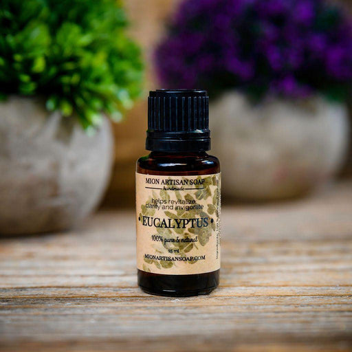 MION Artisan Soap Co. Eucalyptus Essential Oil | Respiratory Support, Cleansing Dim Gray