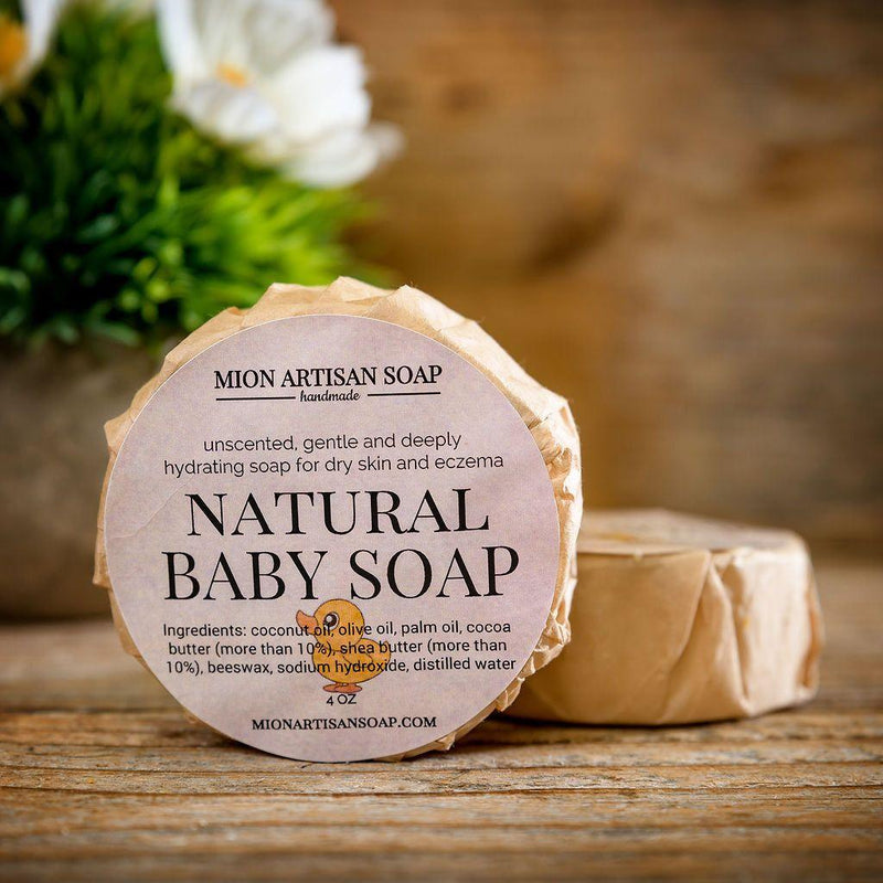 MION Artisan Soap Co. Natural Baby Soap | Unscented | Cocoa Butter & Shea Butter Soap Soap Sienna