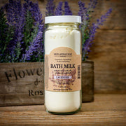 MION Artisan Soap Co. Lavender Bath Milk | Nourishing, Hydrating, Calming, Rejuvenating Dark Olive Green