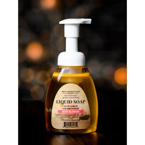 MION Artisan Soap Co. Liquid Soap | Rose Blossom Black