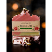 MION Artisan Soap Co. Rose & Lime | Mango Butter Soap Black