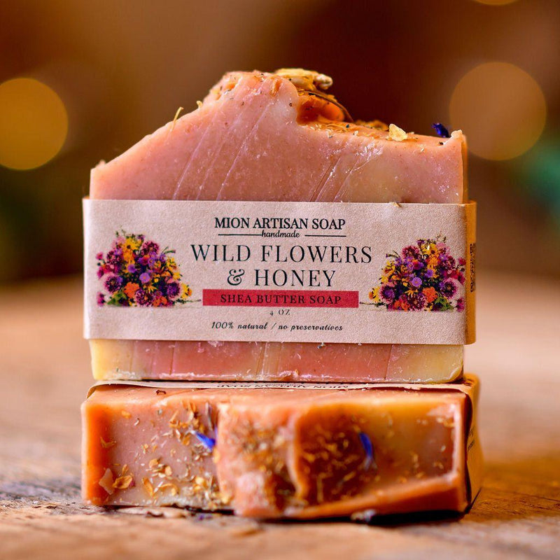 MION Artisan Soap Co. Wild Flowers & Honey | Shea Butter Soap Sienna