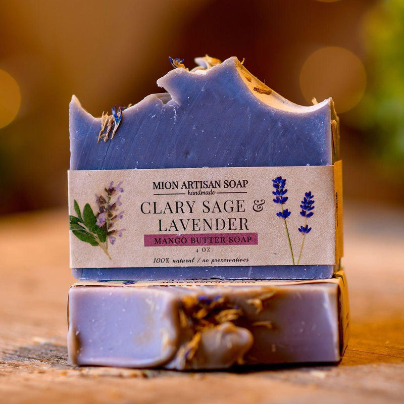 MION Artisan Soap Co. Clary Sage and Lavender | Mango Butter Soap Sienna