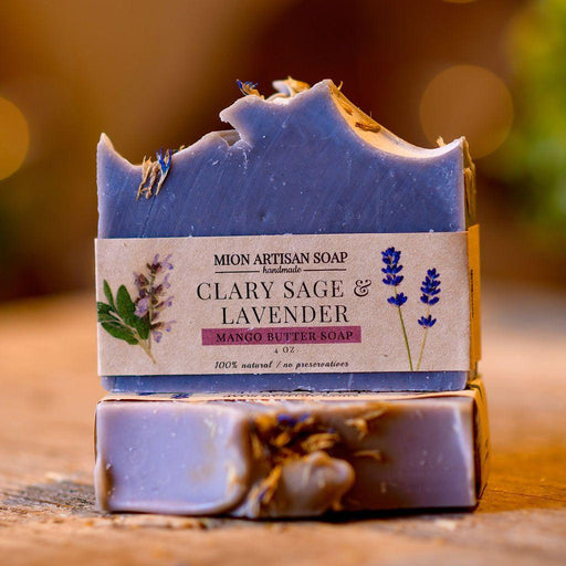 MION Artisan Soap Co. Clary Sage and Lavender | Mango Butter Soap Sienna