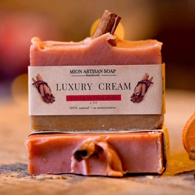 MION Artisan Soap Co. Luxury Cream | Cocoa Butter Soap Sienna