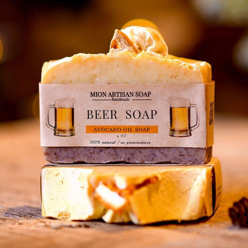 MION Artisan Soap Co. Beer Soap | Avocado Butter Soap Dark Salmon