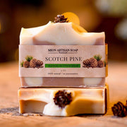 MION Artisan Soap Co. Scotch Pine | Mango Butter Soap Tan