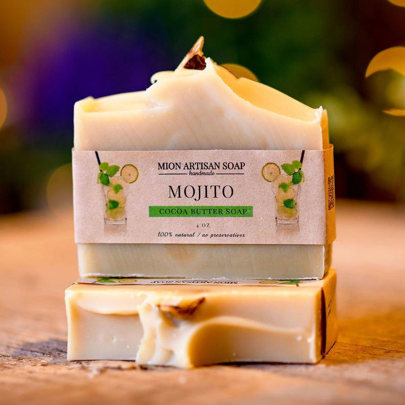 MION Artisan Soap Co. Mojito Soap | Cocoa Butter Soap Tan