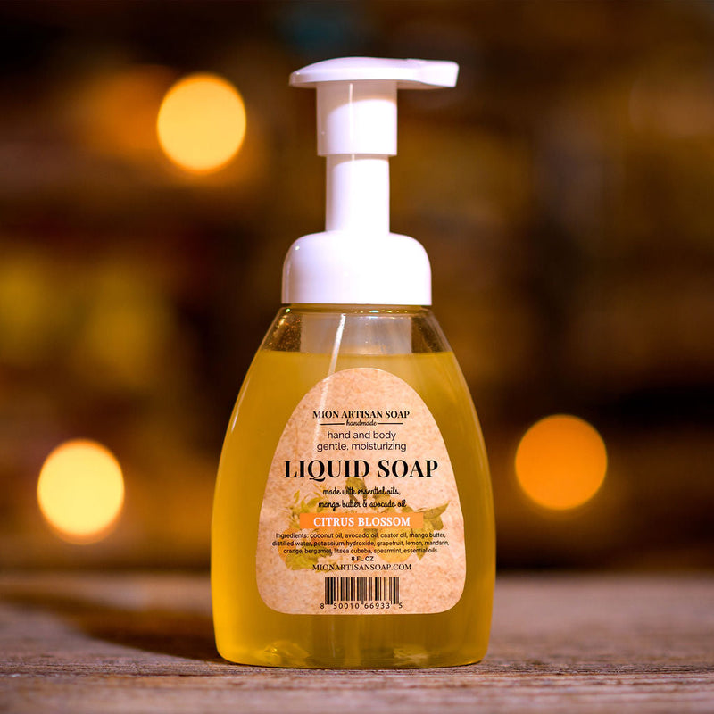 MION Artisan Soap Co. Liquid Soap | Citrus Blossom Black