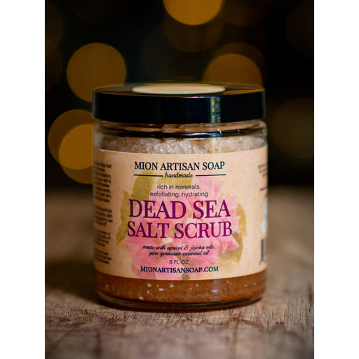MION Artisan Soap Co. Dead Sea Salt Scrub | Medium Black