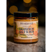 MION Artisan Soap Co. Himalayan Salt Grapefruit Scrub | Coarse Black