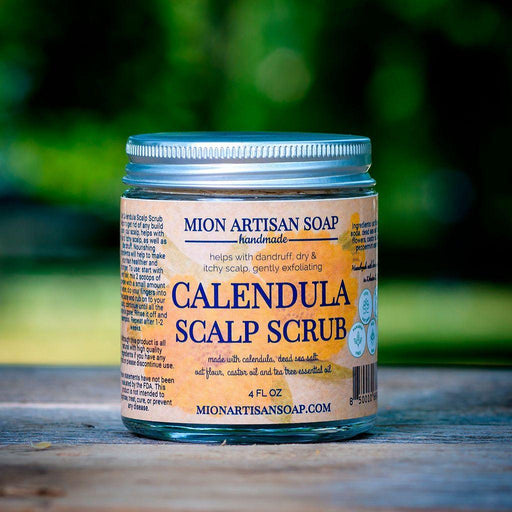 MION Artisan Soap Co. Calendula Scalp Scrub | Revitalizing & Nourishing Tan