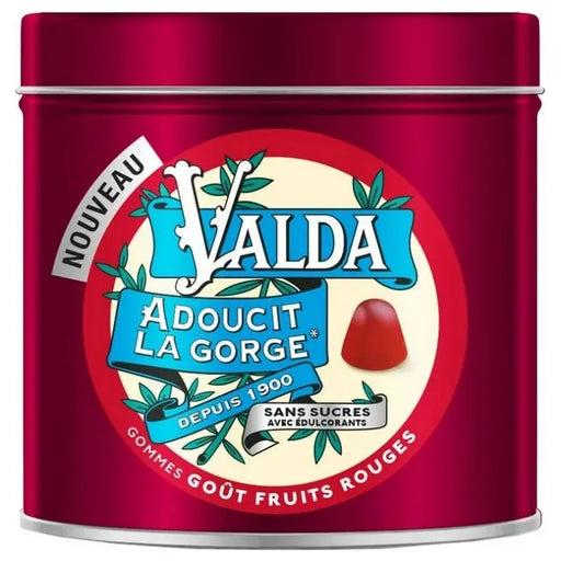 Valda Valda Pastilles Red Fruits Taste Sugar Free Gums 140g Sugar Free Gums Dark Red