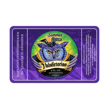 Summer Break Soaps Summer Break Soaps Valedictorian Aftershave 4oz Aftershave Dark Slate Blue