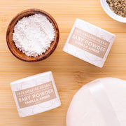Ora's Amazing Herbal Talc Free Baby Powder, Real Vanilla Amber Misty Rose Travel 2 Pack (0.5 oz x 2)