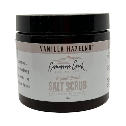 Cimarron Creek Essentials Vanilla Hazelnut Organic Salt Scrub Bath & Body Dark Gray 22oz