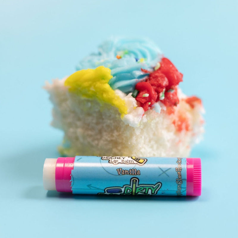 Dirty Dangles Hockey All Natural Lip Balm - Dirty Dangles Hockey Lip Balm Light Blue Vanilla