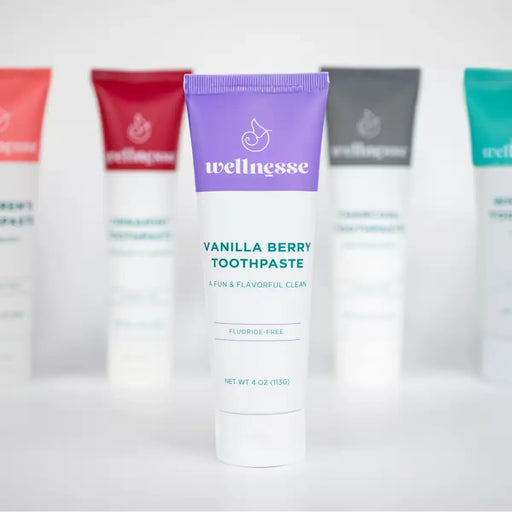 Wellnesse Vanilla Berry Toothpaste Oral Care Light Gray