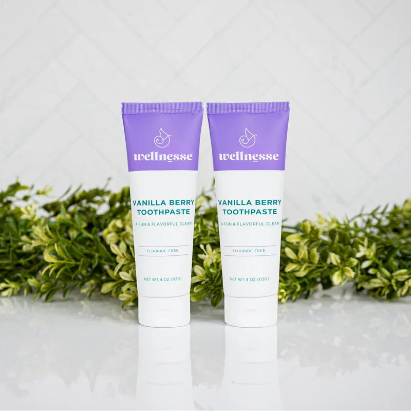 Wellnesse Vanilla Berry Toothpaste - 2 Pack product bundle Light Gray