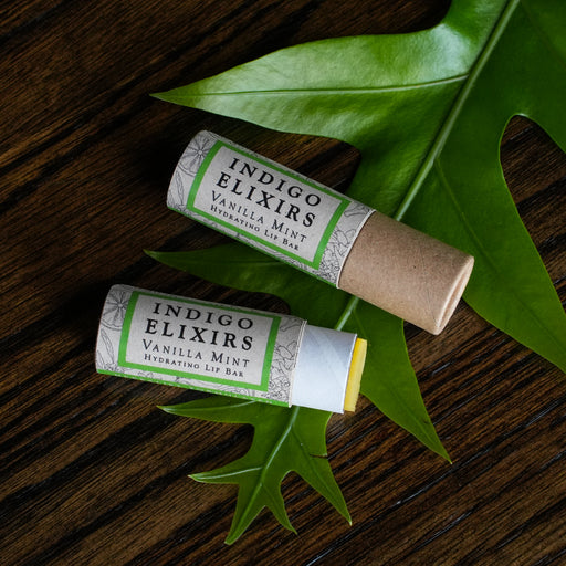 INDIGO ELIXIRS Vanilla Mint | Lip Bar Lip Balm Black