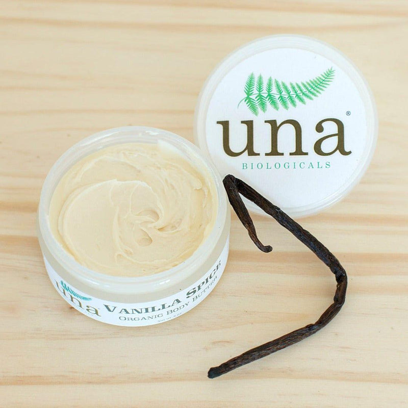 Una Biologicals® Vanilla Spice Body Butter | Natural Body Lotion | Una Biologicals Body Butter Light Gray 2 oz travel size