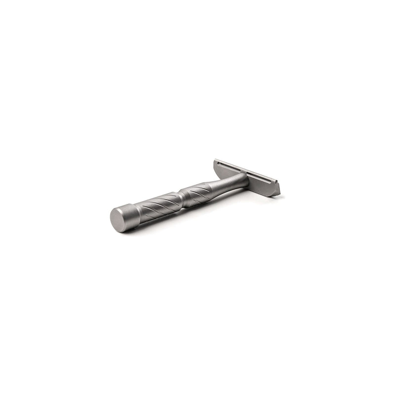 Blackland Razors Vector Titanium Razor Light Slate Gray Satin / Safety Bar,Satin / Open Comb,Satin / Lite SB,Polished / Safety Bar,Polished / Open Comb,Polished / Lite SB
