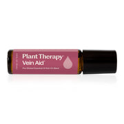 Plant Therapy Vein Aid Essential Oil Blend Pre-Diluted Roll-On Essential Oil Black 10 mL