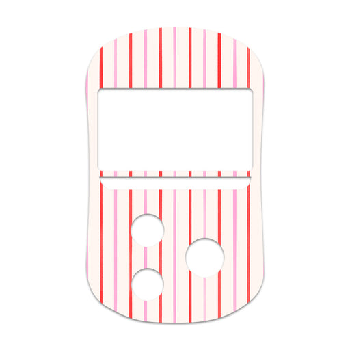 Peelz Peppermint Stripes OneTouch Verio Flex Glucometer Sticker - Pump Peelz Peelz/Stickers White Smoke