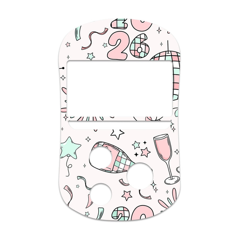 Peelz Cheers to '26 OneTouch Verio Flex Glucometer Sticker - Pump Peelz Peelz/Stickers White Smoke