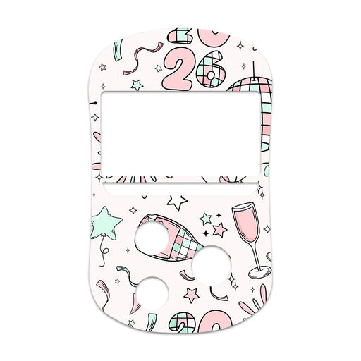 Peelz Cheers to '26 OneTouch Verio Flex Glucometer Sticker - Pump Peelz Peelz/Stickers White Smoke