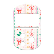 Peelz Holly Jolly Ribbon OneTouch Verio Flex Glucometer Sticker - Pump Peelz Peelz/Stickers White Smoke