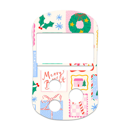 Peelz Holiday Greetings OneTouch Verio Flex Glucometer Sticker - Pump Peelz Peelz/Stickers White Smoke