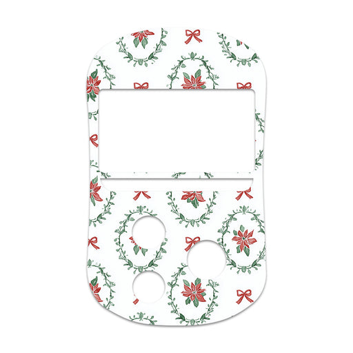 Peelz Poinsettia Parade OneTouch Verio Flex Glucometer Sticker - Pump Peelz Peelz/Stickers White Smoke