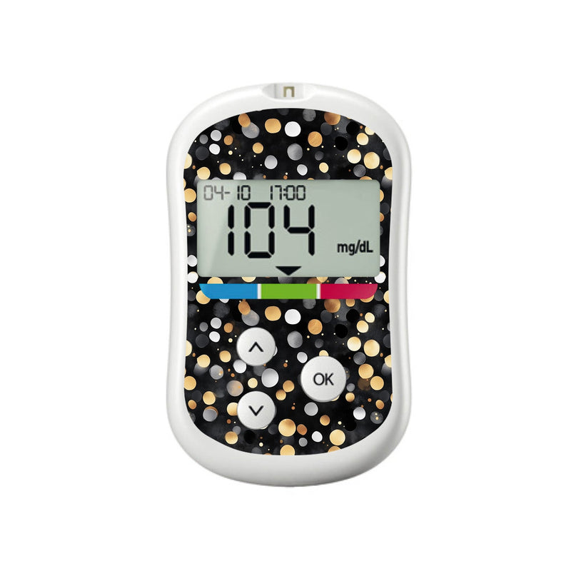 Peelz Bokeh Glow for OneTouch Verio Flex Glucometer Peelz/Stickers White Smoke