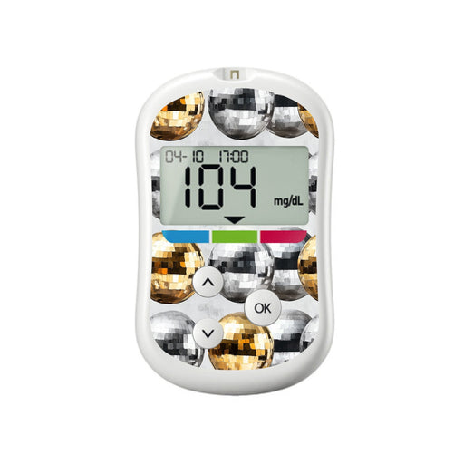 Peelz Disco Balls for OneTouch Verio Flex Glucometer Peelz/Stickers White Smoke