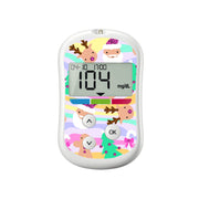 Peelz Christmas Pastel Sticker for OneTouch Verio Flex Glucometer Peelz/Stickers White Smoke