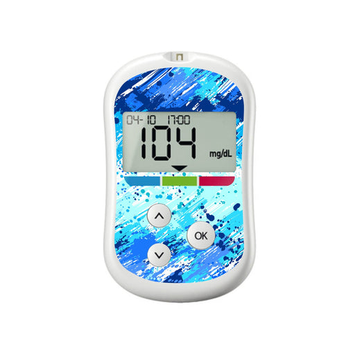 Peelz Beta Blue Sticker for OneTouch Verio Flex Glucometer Peelz/Stickers White Smoke