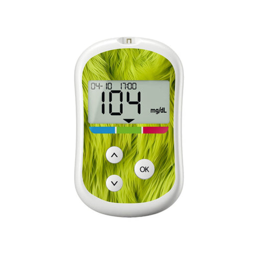 Peelz Green Fur Sticker for OneTouch Verio Flex Glucometer Peelz/Stickers White Smoke