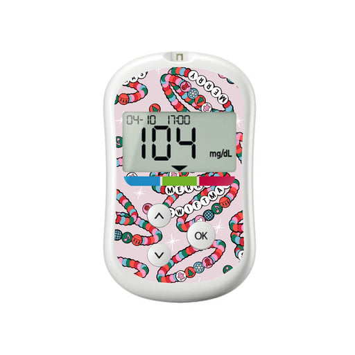 Peelz Merry Swiftmas Sticker for OneTouch Verio Flex Glucometer Peelz/Stickers White Smoke