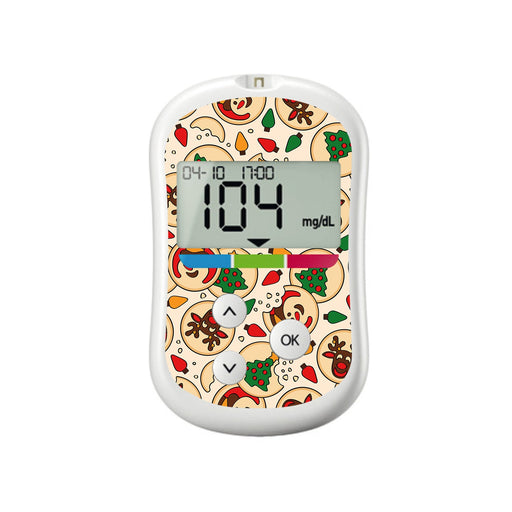Peelz Santa's Cookies OneTouch Verio Flex Glucometer Sticker - Pump Peelz Peelz/Stickers White Smoke